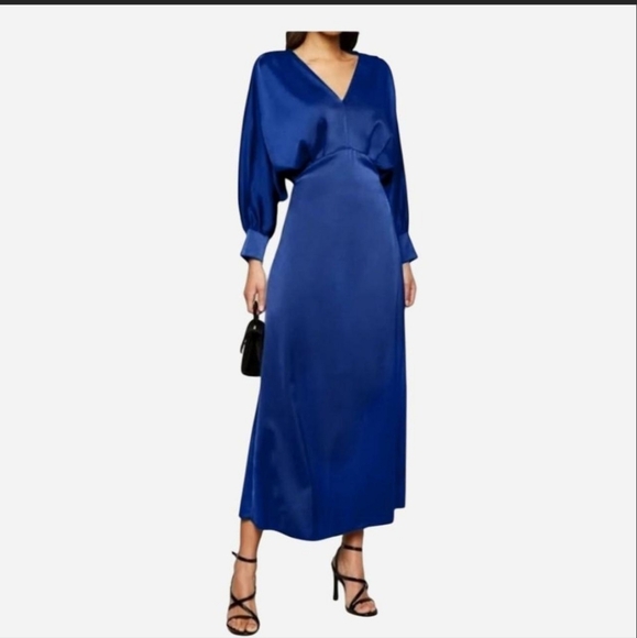 Women's Blue Maxi Dress - Picture 2 of 2